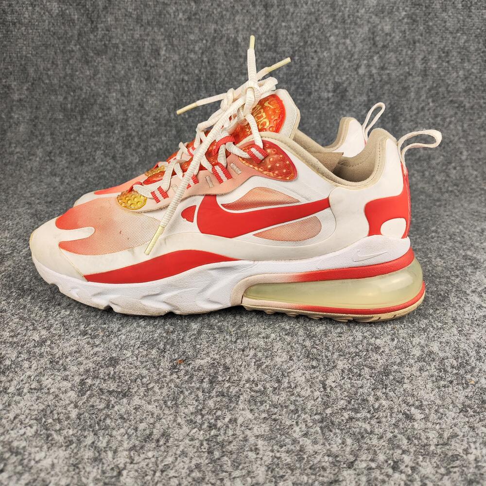 Nike Air Max 270 React Shoes Womens Size 8.5 Red Running Sneakers BV3387-100